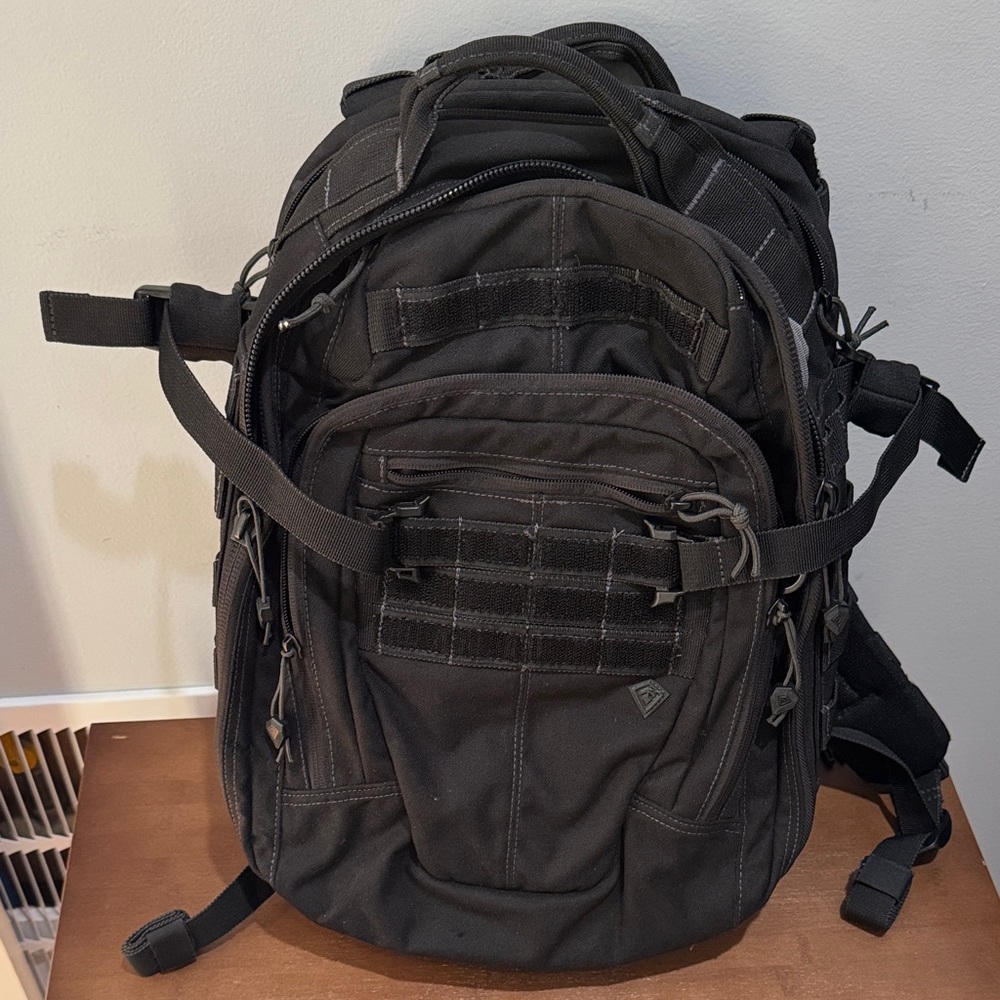 First Tactical Specialist Half-Day Black Backpack, 25L